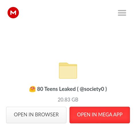 teen mega folder  Easily share links and files from anywhere, using your phone, tablet or